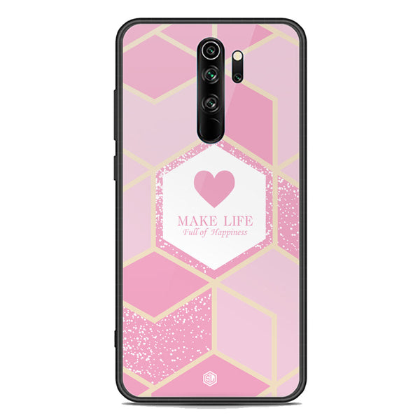 Happiness Series Soft Phone Case - Premium Glass Case - Design 3 - Xiaomi Redmi Note 8 Pro