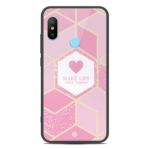 Happiness Series Soft Phone Case - Premium Glass Case - Design 3 - Xiaomi Redmi Note 6 Pro