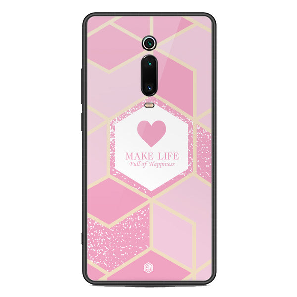 Happiness Series Soft Phone Case - Premium Glass Case - Design 3 - Xiaomi Redmi K20 Pro