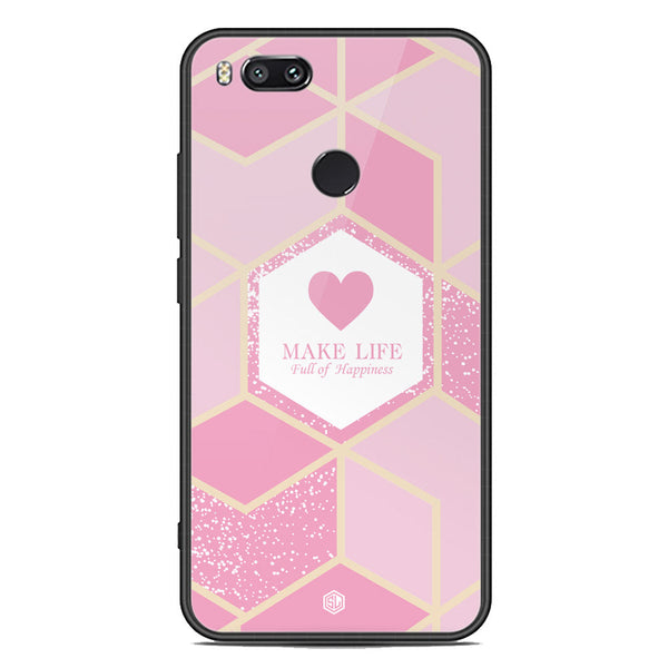 Happiness Series Soft Phone Case - Premium Glass Case - Design 3 - Xiaomi Mi A1 / Mi 5X
