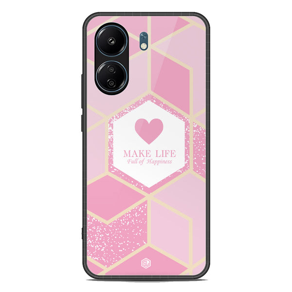 Happiness Series Soft Phone Case - Premium Glass Case - Design 3 - Xiaomi 13C