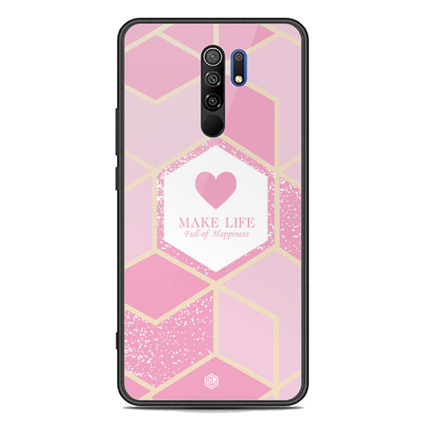 Happiness Series Soft Phone Case - Premium Glass Case - Design 3 - Xiaomi Redmi 9 Prime