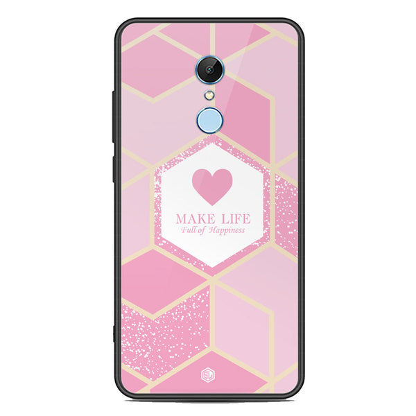Happiness Series Soft Phone Case - Premium Glass Case - Design 3 - Xiaomi Redmi 5