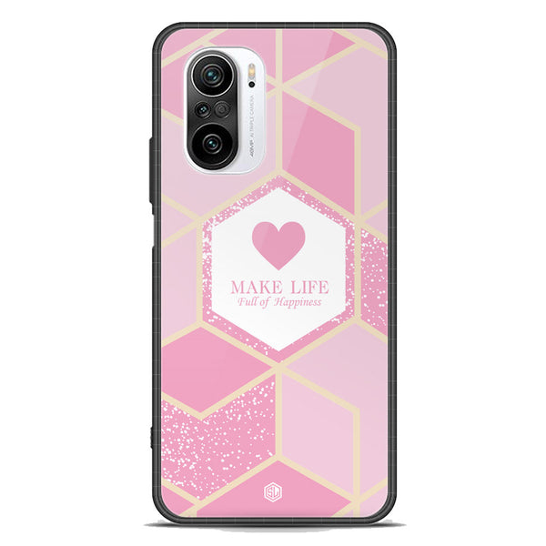 Happiness Series Soft Phone Case - Premium Glass Case - Design 3 - Xiaomi Mi 11i