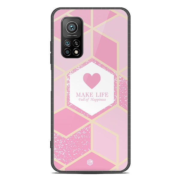 Happiness Series Soft Phone Case - Premium Glass Case - Design 3 - Xiaomi Mi 10T Pro