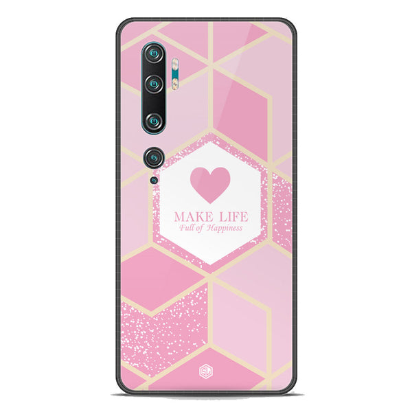 Happiness Series Soft Phone Case - Premium Glass Case - Design 3 - Xiaomi Mi CC9 Pro