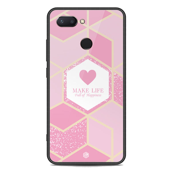 Happiness Series Soft Phone Case - Premium Glass Case - Design 3 - Xiaomi Mi 8 Lite