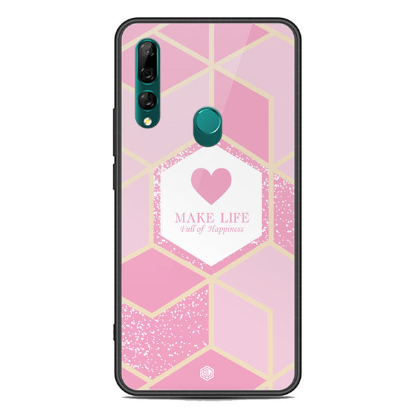 Happiness Series Soft Phone Case - Premium Glass Case - Design 3 - Huawei Y9 Prime 2019