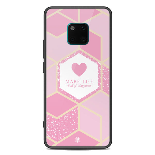 Happiness Series Soft Phone Case - Premium Glass Case - Design 3 - Huawei Mate 20 Pro