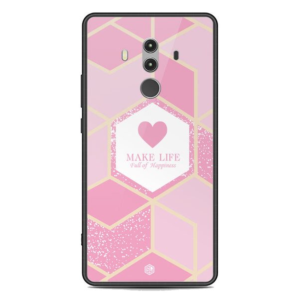 Happiness Series Soft Phone Case - Premium Glass Case - Design 3 - Huawei Mate 10 Pro