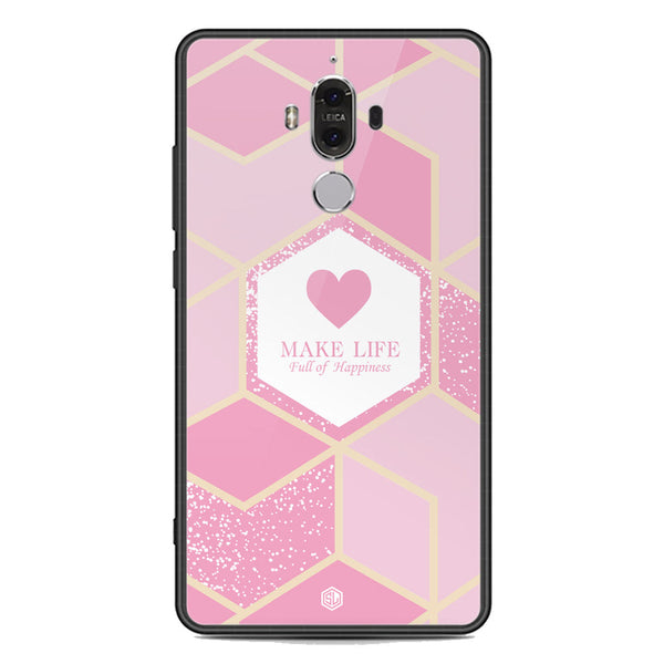 Happiness Series Soft Phone Case - Premium Glass Case - Design 3 - Huawei Mate 9