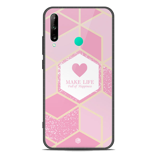 Happiness Series Soft Phone Case - Premium Glass Case - Design 3 - Honor 9C