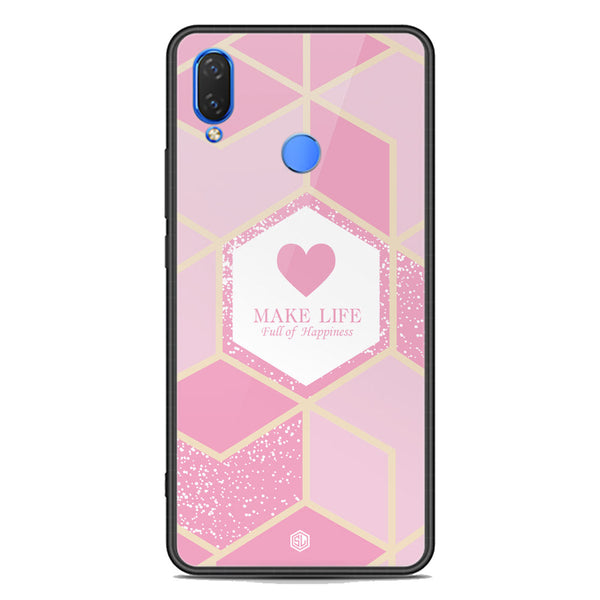 Happiness Series Soft Phone Case - Premium Glass Case - Design 3 - Huawei Honor 8C