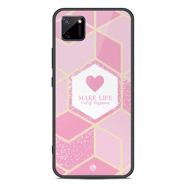 Happiness Series Soft Phone Case - Premium Glass Case - Design 3 - Realme C11 2021