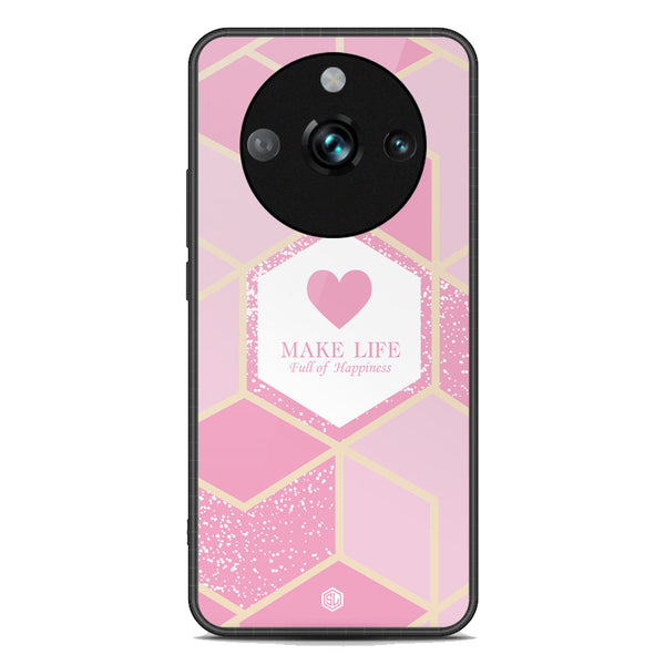 Happiness Series Soft Phone Case - Premium Glass Case - Design 3 - Realme 11 Pro Plus