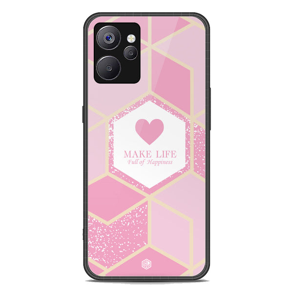 Happiness Series Soft Phone Case - Premium Glass Case - Design 3 - Realme 10T