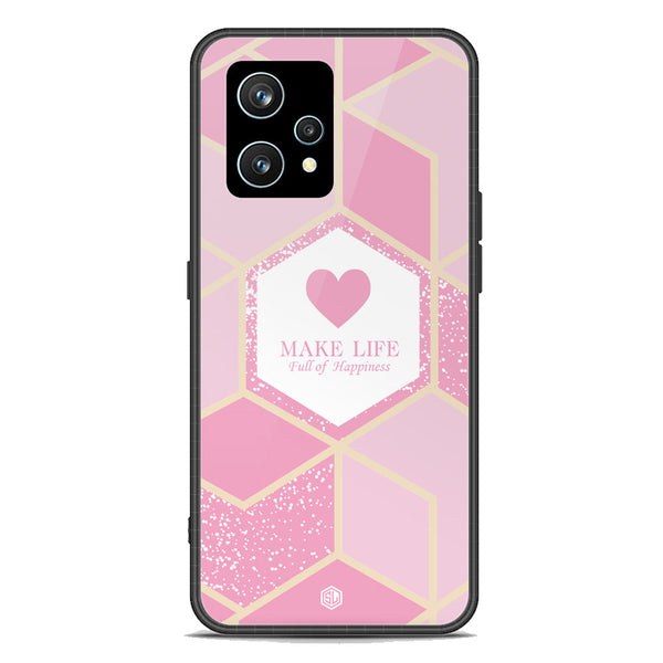 Happiness Series Soft Phone Case - Premium Glass Case - Design 3 - Realme 9 Pro Plus