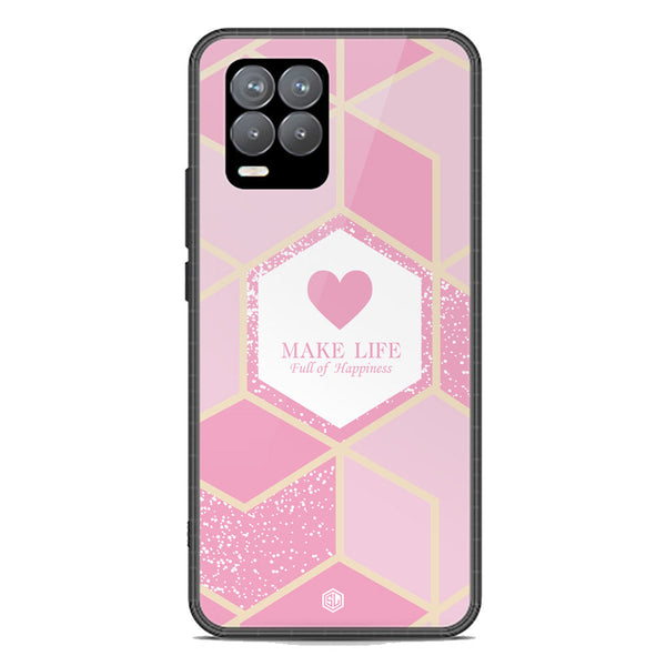 Happiness Series Soft Phone Case - Premium Glass Case - Design 3 - Realme 8 Pro