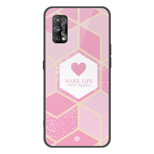 Happiness Series Soft Phone Case - Premium Glass Case - Design 3 - Realme 7 Pro