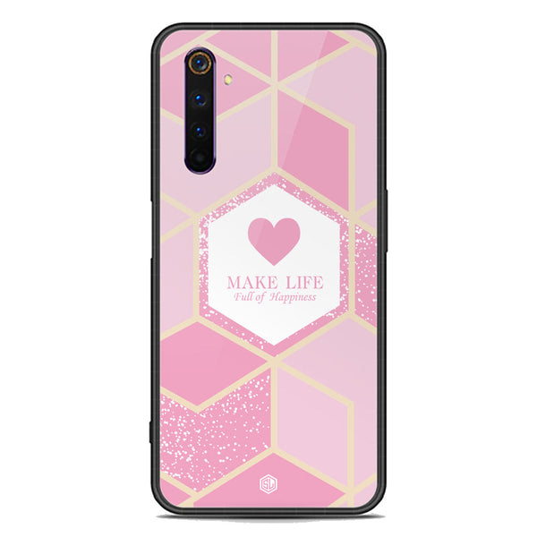 Happiness Series Soft Phone Case - Premium Glass Case - Design 3 - Realme 6 Pro