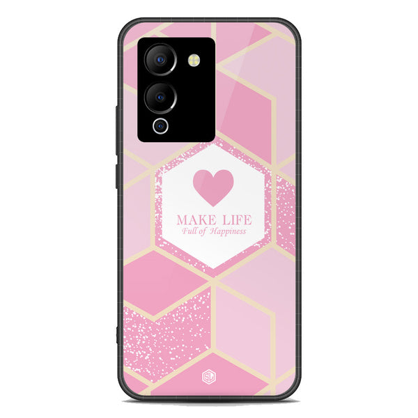 Happiness Series Soft Phone Case - Premium Glass Case - Design 3 - Infinix Note 12 G96