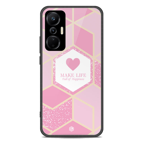 Happiness Series Soft Phone Case - Premium Glass Case - Design 3 - Infinix Hot 20S