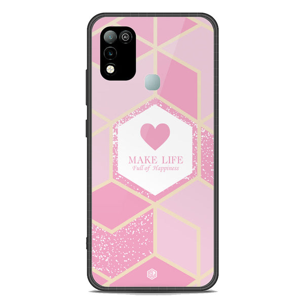Happiness Series Soft Phone Case - Premium Glass Case - Design 3 - Infinix Hot 10 Play