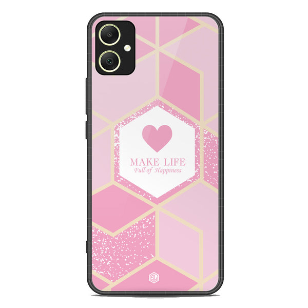 Happiness Series Soft Phone Case - Premium Glass Case - Design 3 - Samsung Galaxy A05