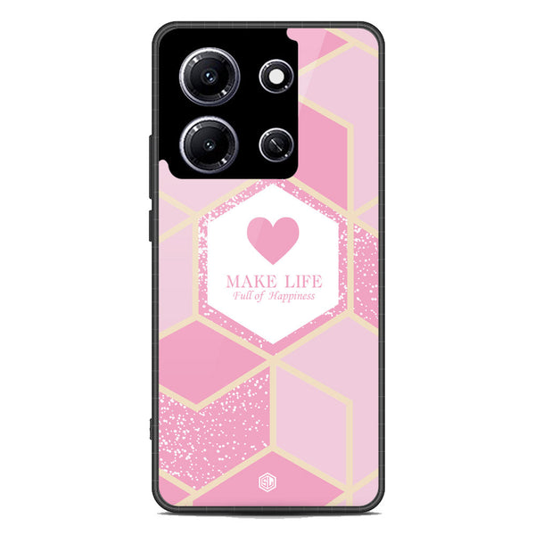 Happiness Series Soft Phone Case - Metal Case - Design 3 - Infinix Note 30i