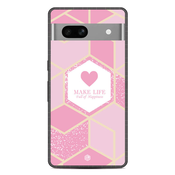 Happiness Series Soft Phone Case - Metal Case - Design 3 - Google Pixel 7a