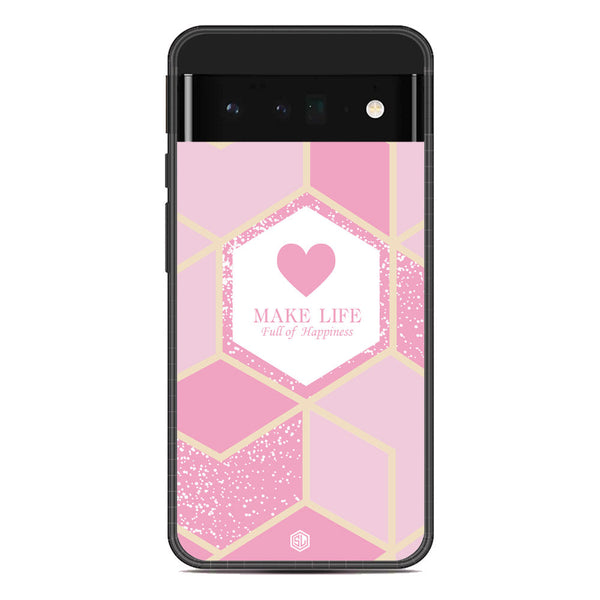 Happiness Series Soft Phone Case - Metal Case - Design 3 - Google Pixel 6 Pro