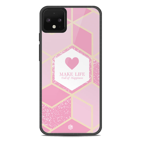 Happiness Series Soft Phone Case - Metal Case - Design 3 - Google Pixel 4 XL