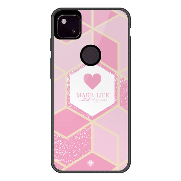 Happiness Series Soft Phone Case - Metal Case - Design 3 - Google Pixel 4a