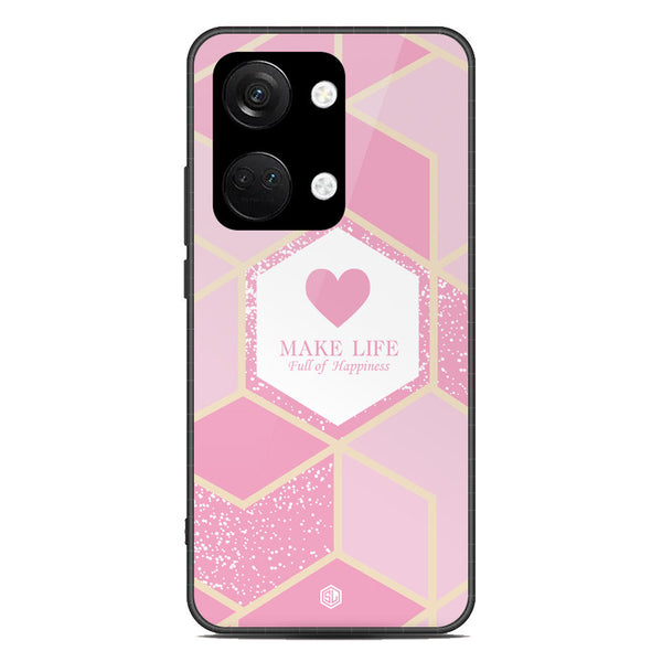 Happiness Series Soft Phone Case - Premium Glass Case - Design 3 - OnePlus Nord 3