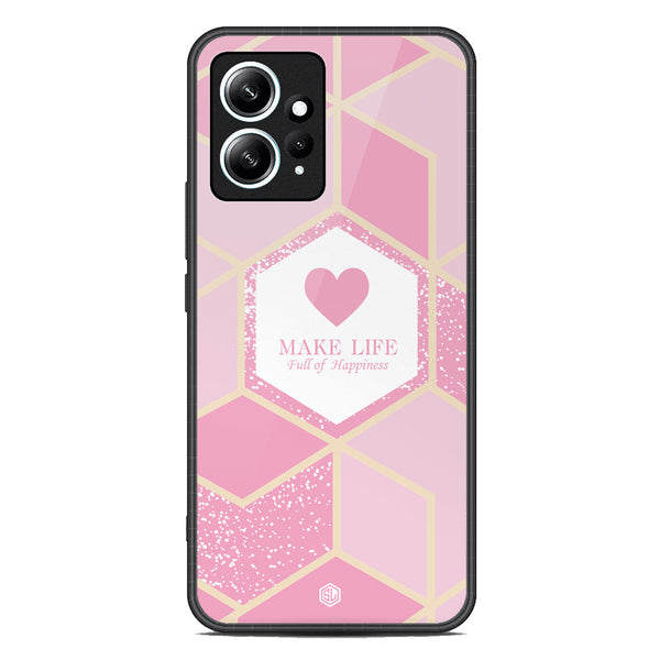 Happiness Series Soft Phone Case - Premium Glass Case - Design 3 - Xiaomi Redmi Note 12 4G