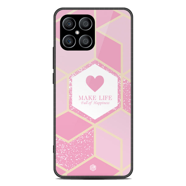 Happiness Series Soft Phone Case - Metal Case - Design 3 - Honor X8