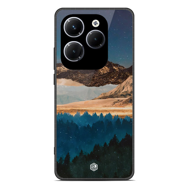 Mountains Wanderlust Series Soft Phone Case - Premium Glass Case - Design 1 - Infinix Hot 40 Pro