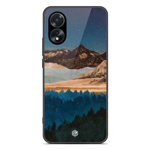 Mountains Wanderlust Series Soft Phone Case - Premium Glass Case - Design 1 - Oppo A38