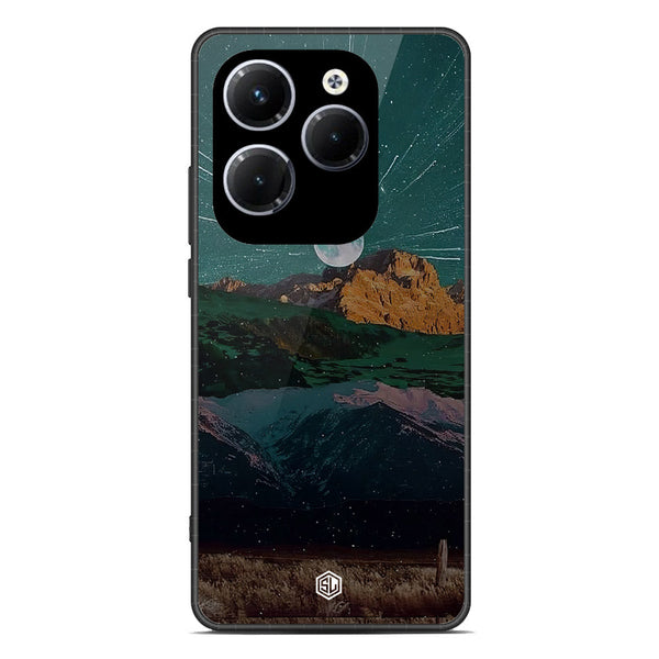 Mountains Wanderlust Series Soft Phone Case - Premium Glass Case - Design 3 - Infinix Hot 40 Pro