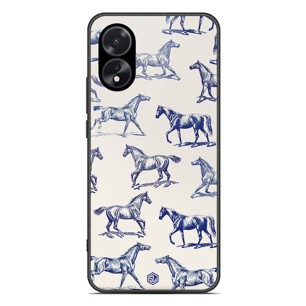 Trending Designs Series Soft Phone Case - Premium Glass Case - Design 3 - Oppo A18
