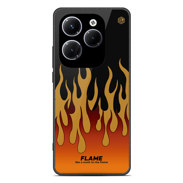 Trending Designs Series Soft Phone Case - Premium Glass Case - Design 4 - Infinix Hot 40