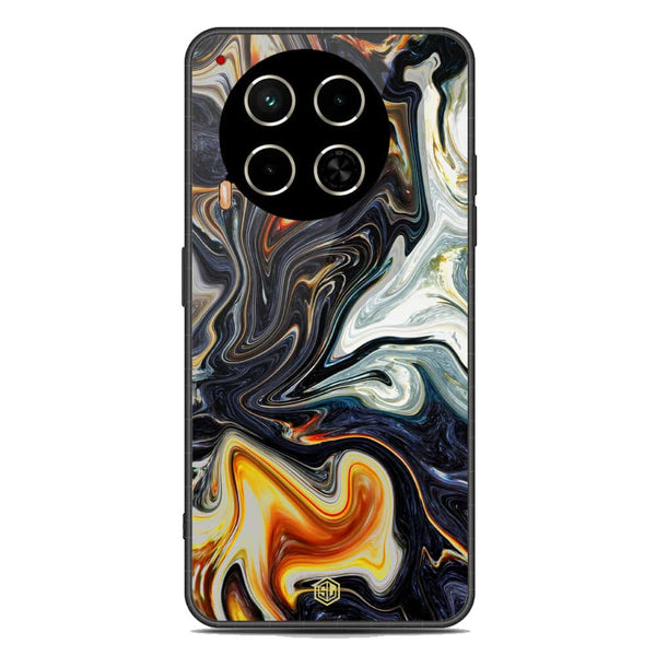 Marble Series Soft Phone Case - Metal Case - Design 1 - Tecno Camon 30
