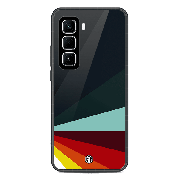 Retro Stripes Series Soft Phone Case - Metal Case - Design 1 -