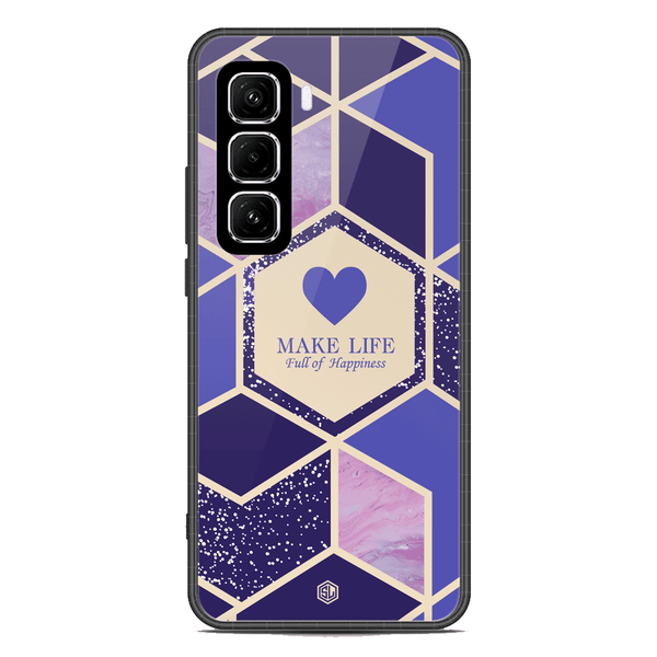 Happiness Series Soft Phone Case - Metal Case - Design 2 - Infinix Hot 50 Pro Plus