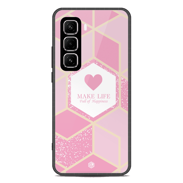 Happiness Series Soft Phone Case - Metal Case - Design 3 - Infinix Hot 50 Pro Plus