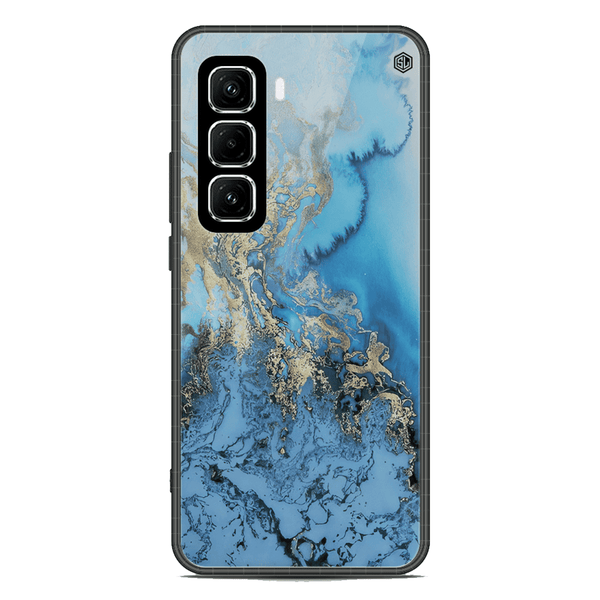 Marble Series Soft Phone Case - Metal Case - Design 2 - Infinix Hot 50 Pro Plus