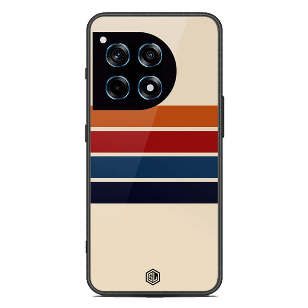 Retro Stripes Series Soft Phone Case - Metal Case - Design 3 - OnePlus 12R