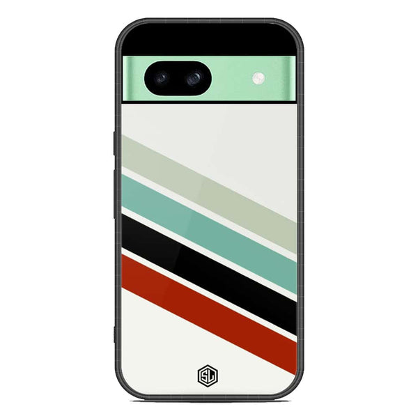 Retro Stripes Series Soft Phone Case - Metal Case - Design 2 - Google Pixel 8a