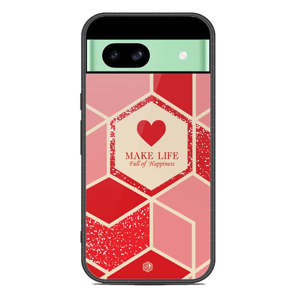 Happiness Series Soft Phone Case - Metal Case - Design 5 - Google Pixel 8a