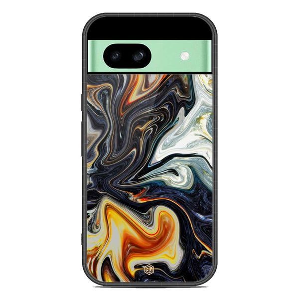 Marble Series Soft Phone Case - Metal Case - Design 1 - Google Pixel 8a